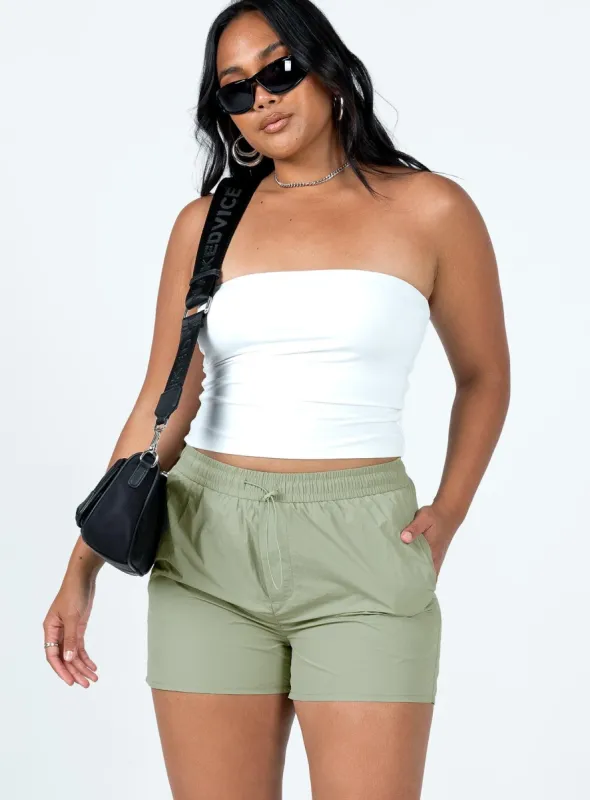 Louisianna Shorts Khaki sold by Princess Polly