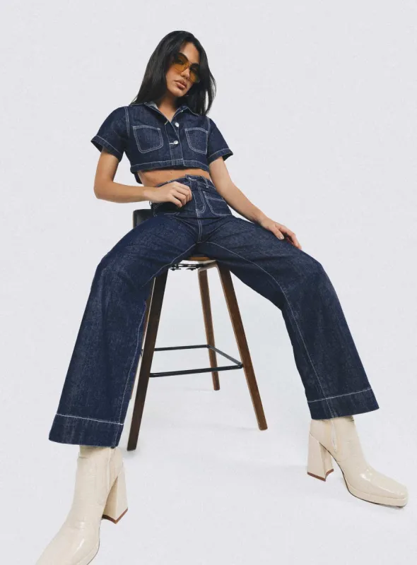 Pioneer Straight Leg Jeans Denim sold by Princess Polly