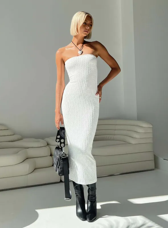 Lasance Maxi Dress White sold by Princess Polly