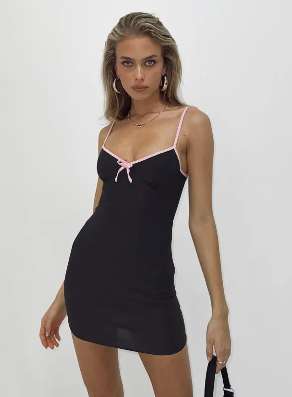 Motel Meivy Dress Black sold by Princess Polly