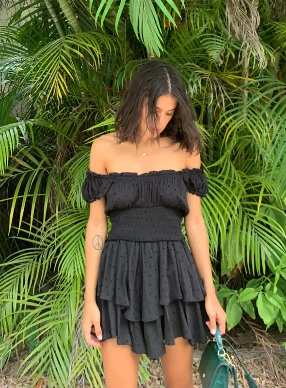 The Love Galore Romper Black sold by Princess Polly