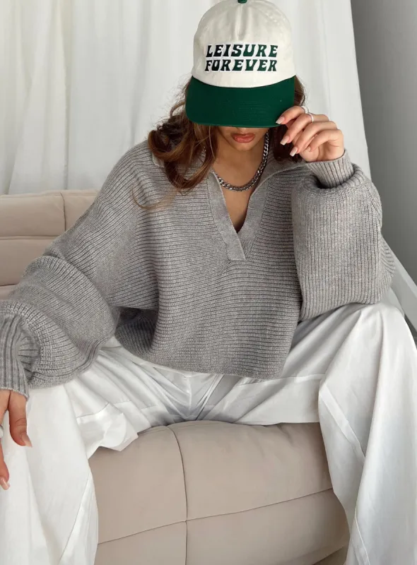 Quinten Sweater Grey sold by Princess Polly