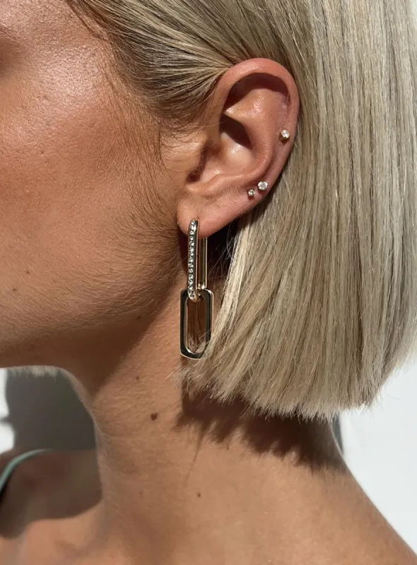 Sadey Earrings Gold sold by Princess Polly