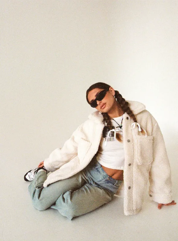 Caitii Jacket Cream sold by Princess Polly