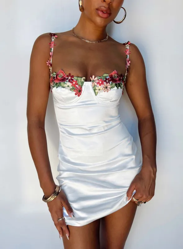 Kenzie Mini Dress White sold by Princess Polly