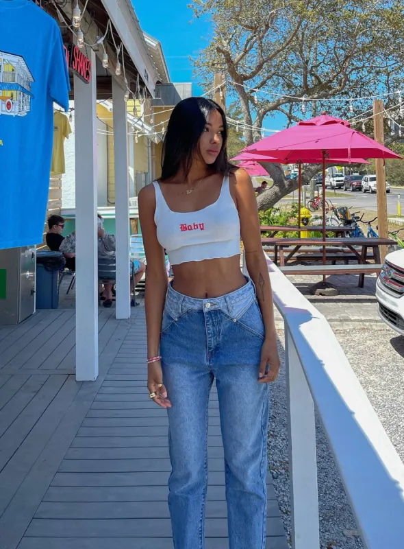 Springfield Mom Mid Wash Jeans Denim sold by Princess Polly