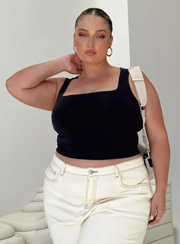 Zoe Top Black Curve sold by Princess Polly
