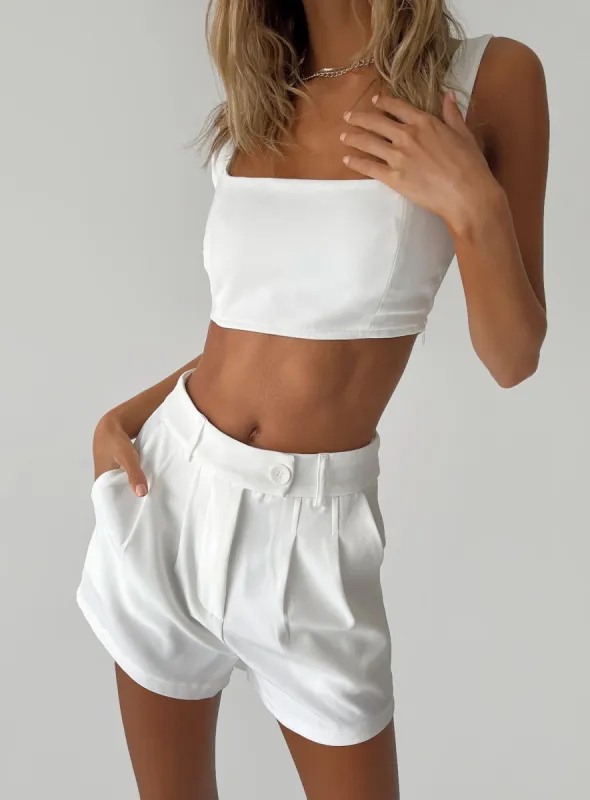 Huxley Short Set White sold by Princess Polly