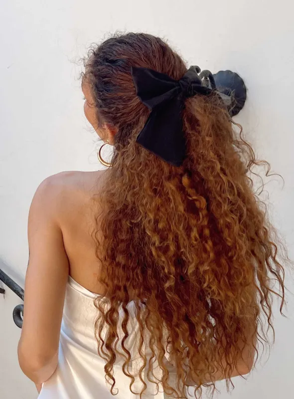 Walters Hair Bow Black sold by Princess Polly
