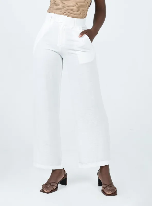 Zelaya Pants White sold by Princess Polly