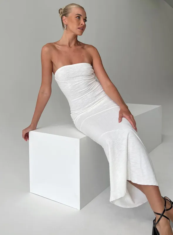 Oscar Midi Dress White Tall sold by Princess Polly