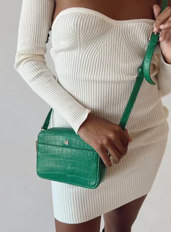 Olwin Crossbody Bag Green made by Princess Polly