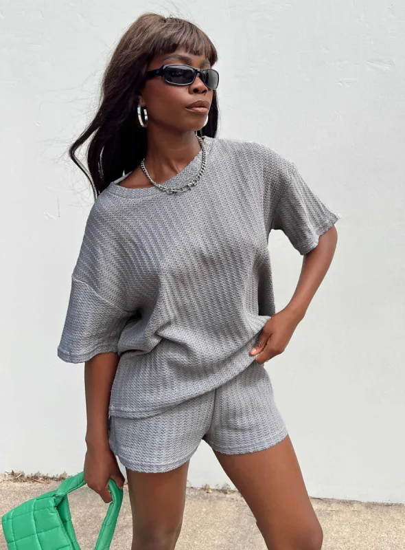 Cammie Knit Set Grey sold by Princess Polly