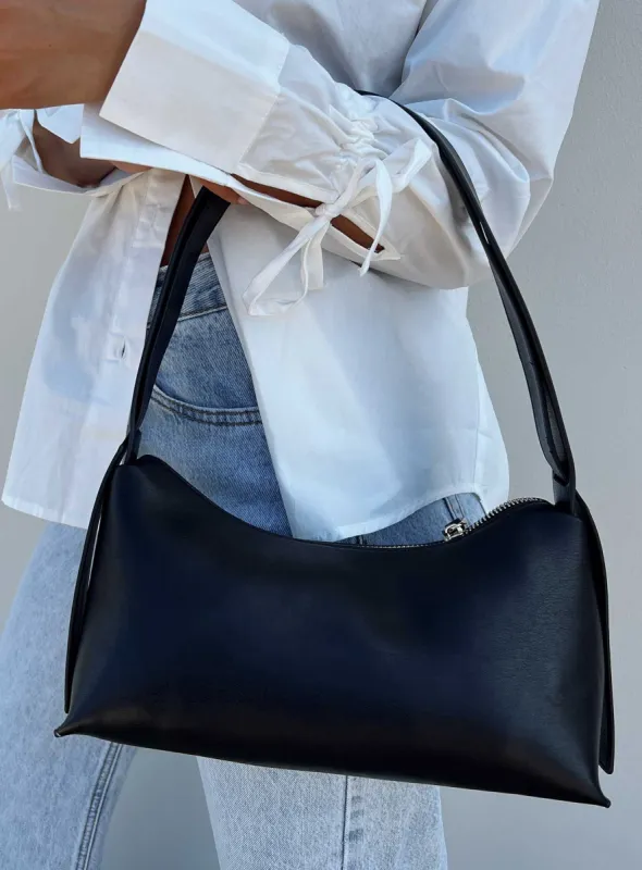 Girls Club Shoulder Bag Black sold by Princess Polly