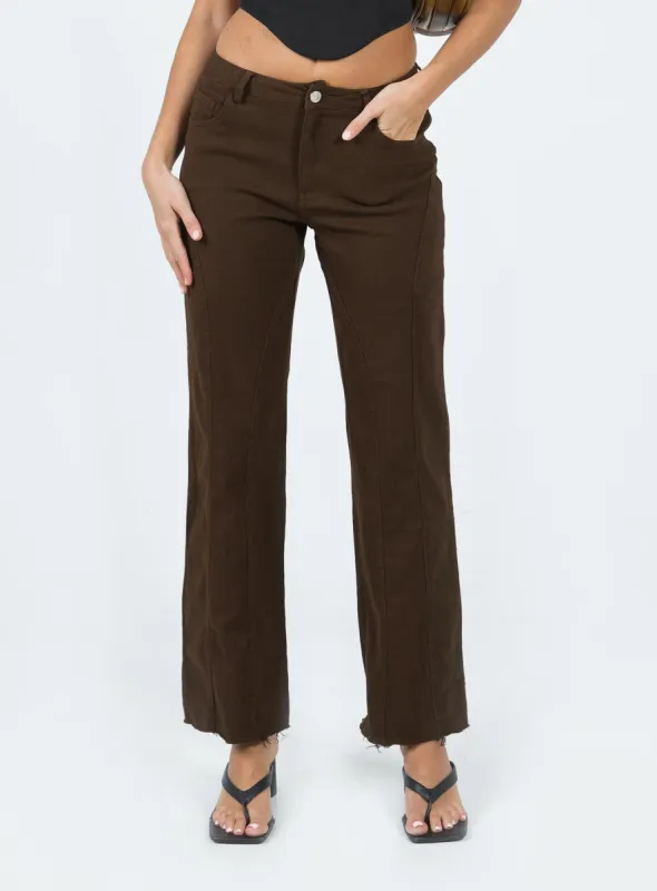 Magil Pants Brown sold by Princess Polly