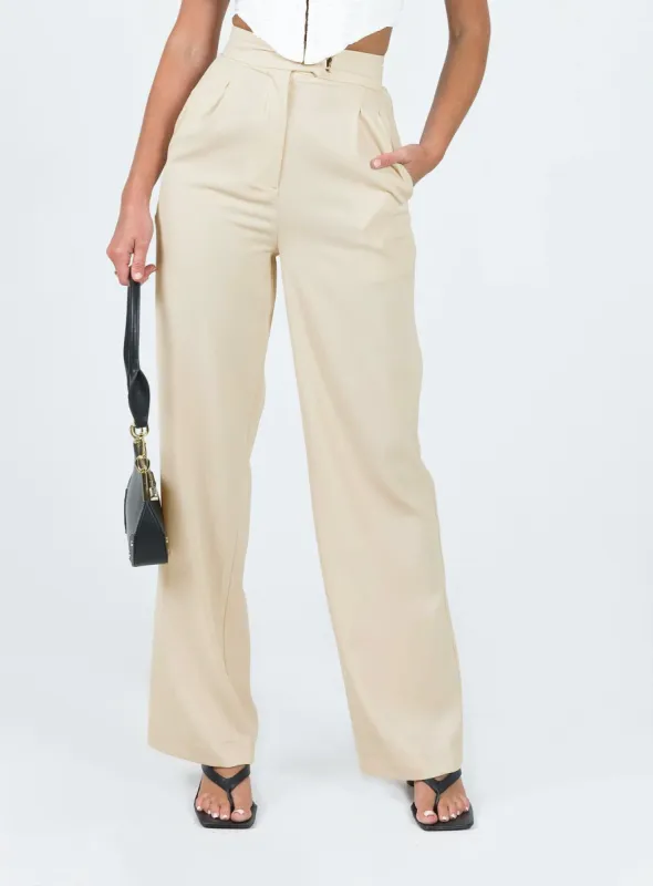 Regence Pants Beige sold by Princess Polly