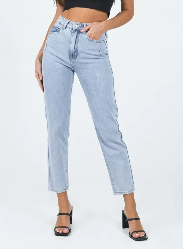 Curzon Mom Jeans Denim sold by Princess Polly