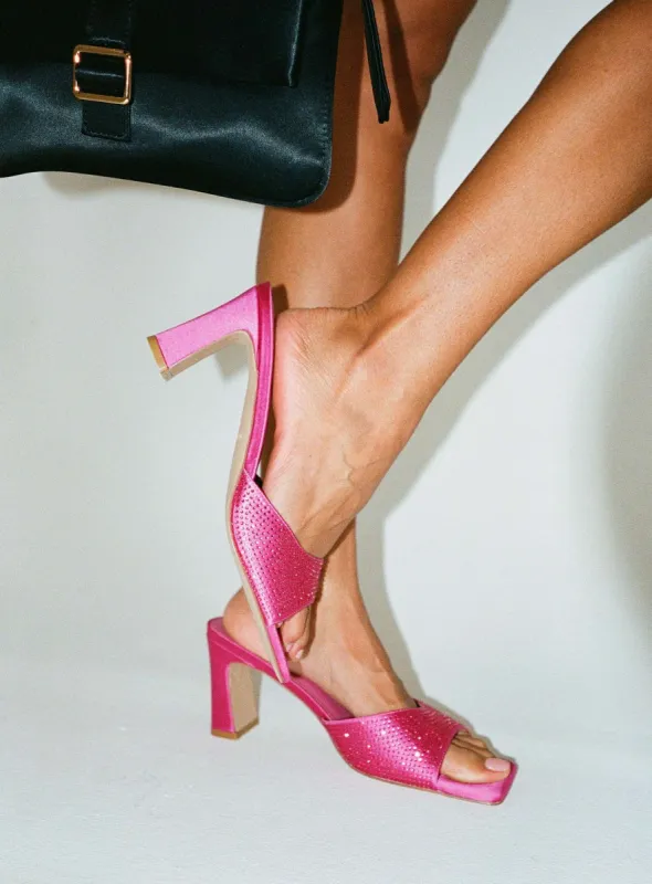 Perlie Heels Pink sold by Princess Polly