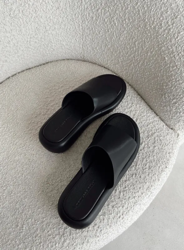 Armell Slides Black sold by Princess Polly