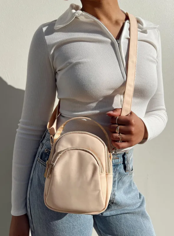 Hattie Crossbody Bag Cream sold by Princess Polly