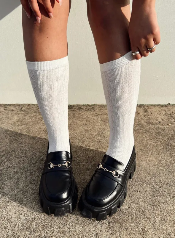 Corden Socks White sold by Princess Polly