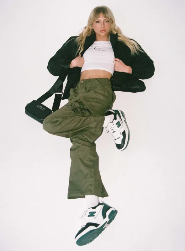 Paisley Tattoo Cargo Pants Khaki sold by Princess Polly