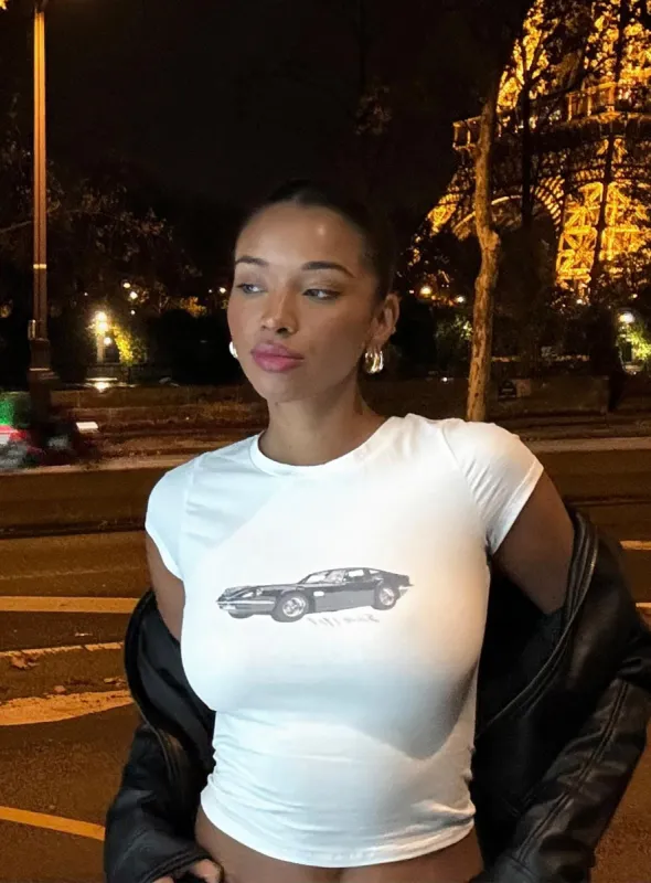 Vintage Car Top White sold by Princess Polly