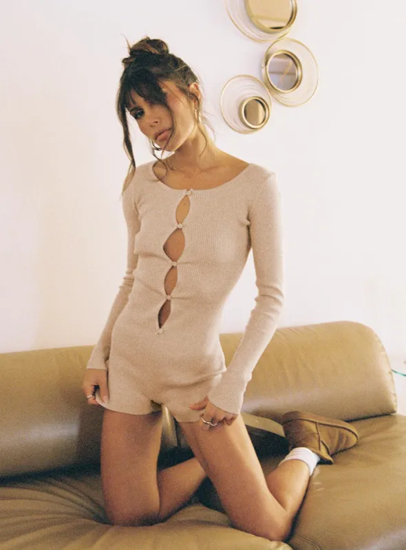 Odie Romper Beige sold by Princess Polly