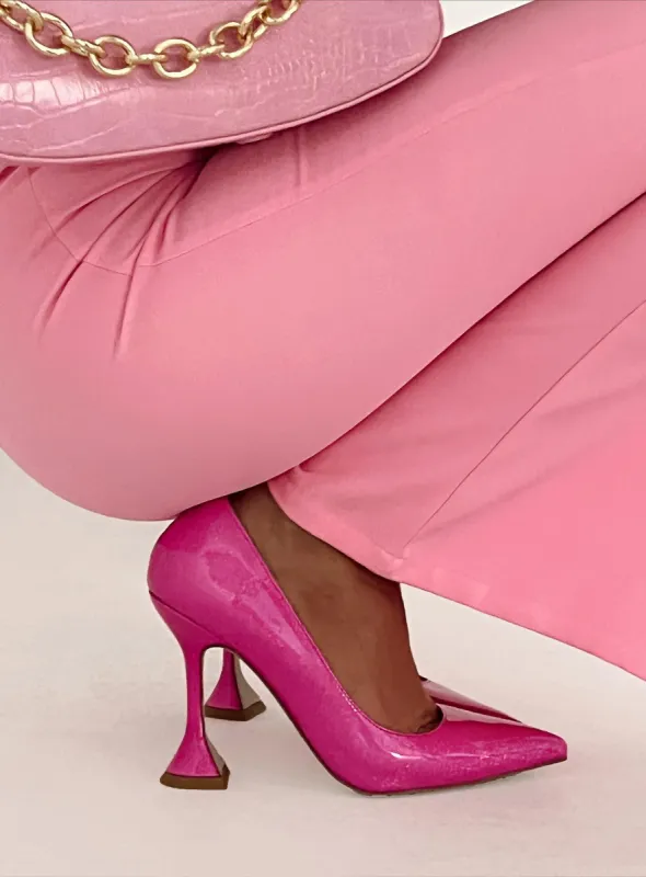 Vella Patent Heels Pink sold by Princess Polly