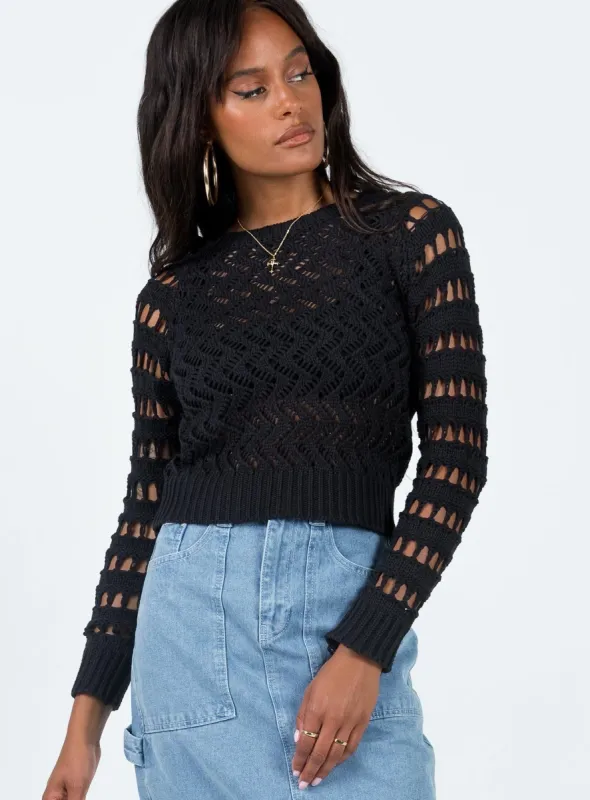 Lyndale Sweater Black sold by Princess Polly