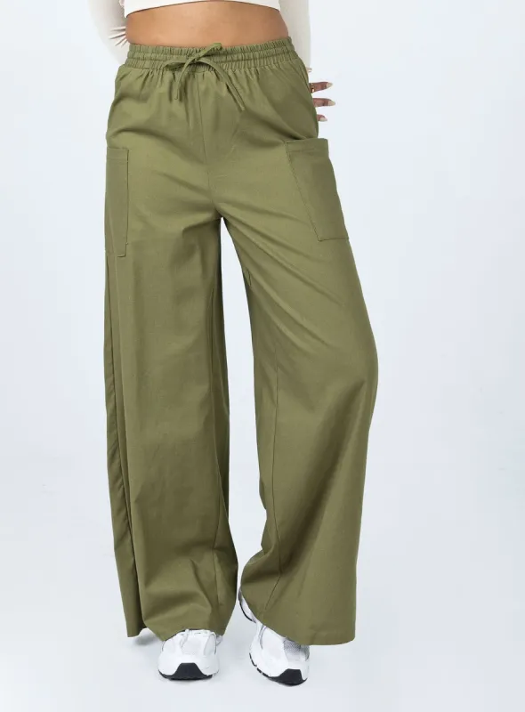 Brunie Pants Khaki sold by Princess Polly