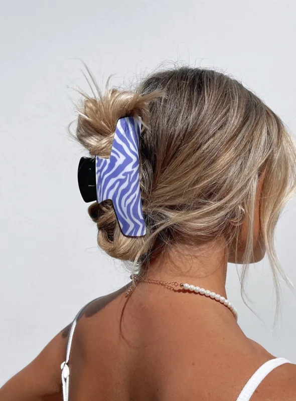 Rock Your Body Hair Clip Purple / White sold by Princess Polly