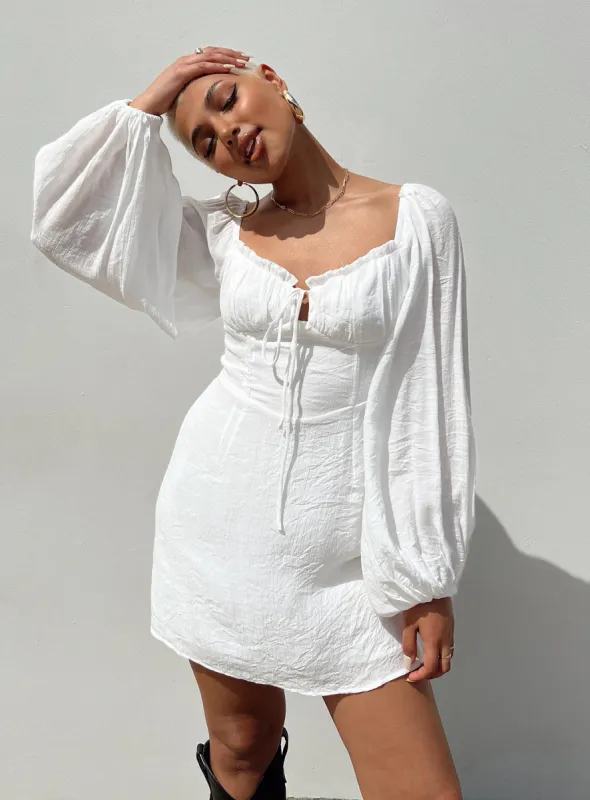 Milly Mini Dress White sold by Princess Polly