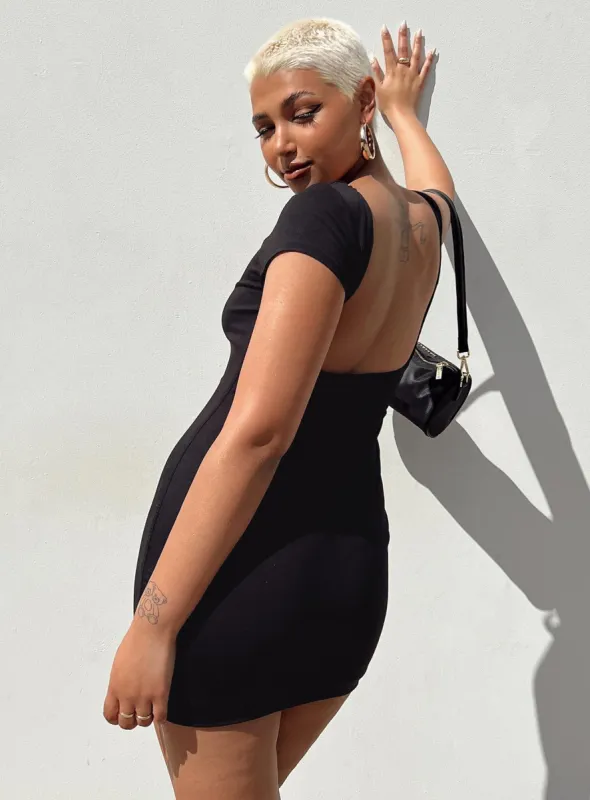Jonas Mini Dress Black sold by Princess Polly