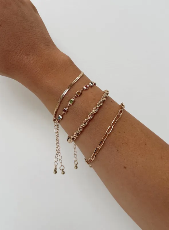 Beecham Bracelet Pack Gold sold by Princess Polly