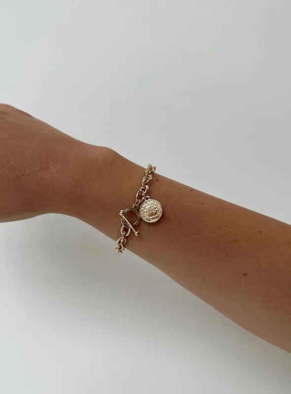 Hoyt Bracelet Gold sold by Princess Polly