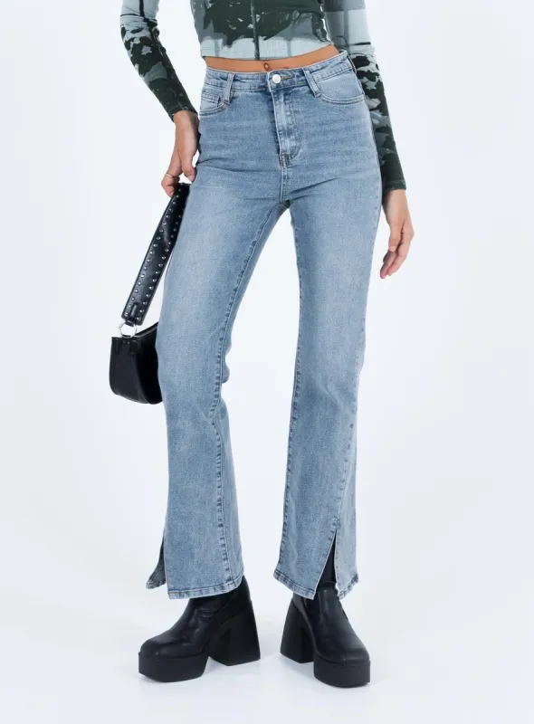 Keels Flare Denim Jeans sold by Princess Polly