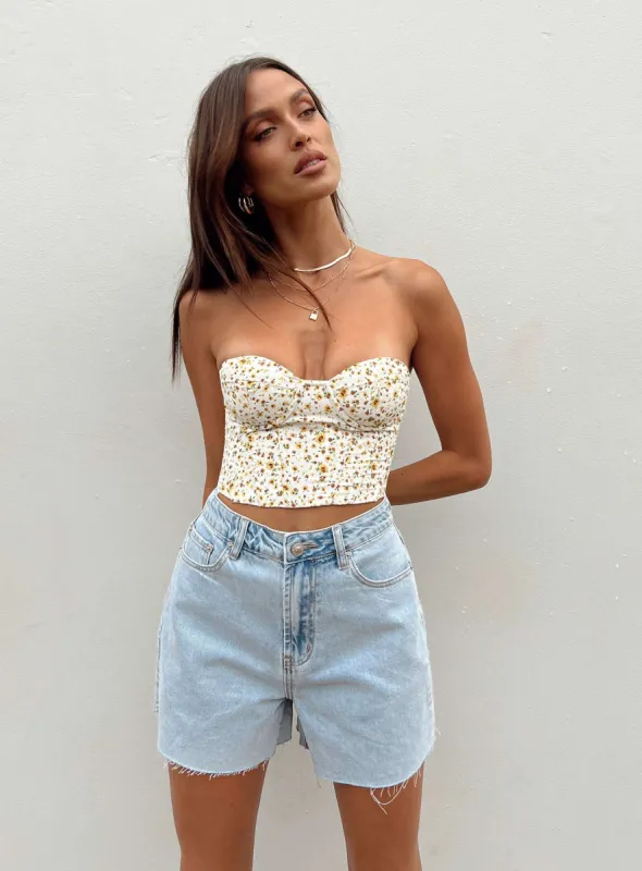 Reyes Denim Shorts Denim sold by Princess Polly