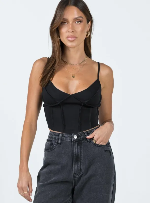 Flinders Top Black sold by Princess Polly