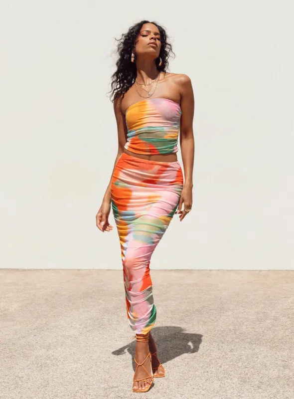 Balcatta Maxi Skirt Multi sold by Princess Polly
