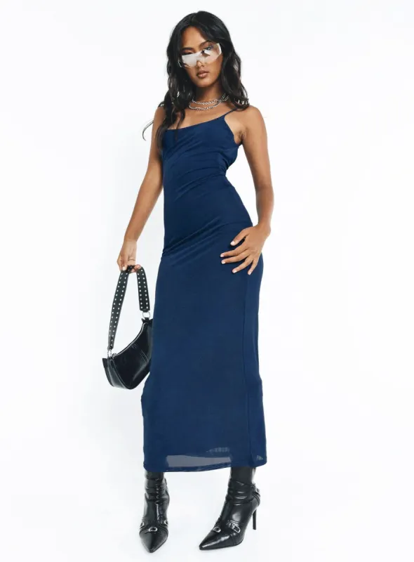 Knox Maxi Dress Navy sold by Princess Polly