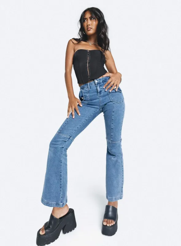 Formont Jeans Mid Wash Denim sold by Princess Polly