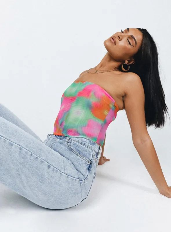 Morso Mesh Corset Top Multi sold by Princess Polly