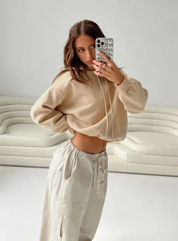 Lilly Hoodie Mushroom sold by Princess Polly