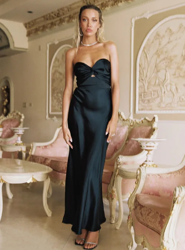 Ahna Maxi Dress Black sold by Princess Polly