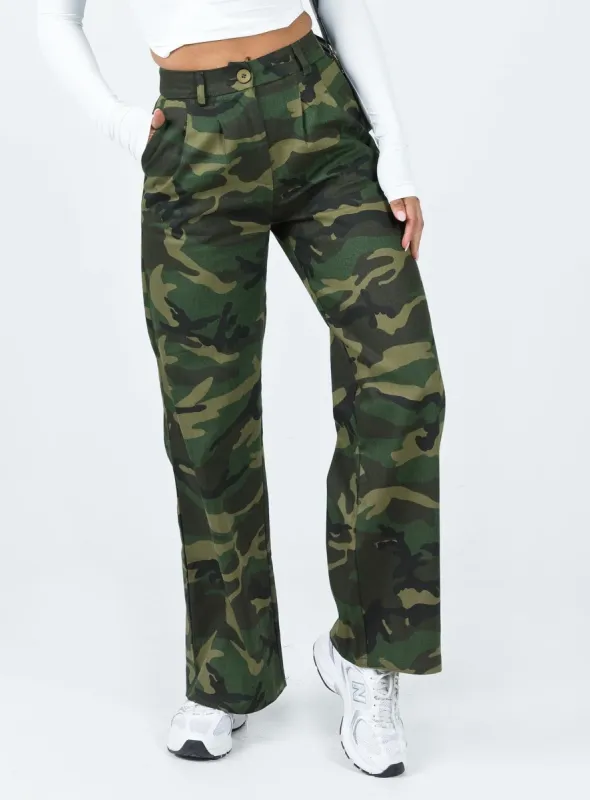 Archer Pants Camouflage sold by Princess Polly