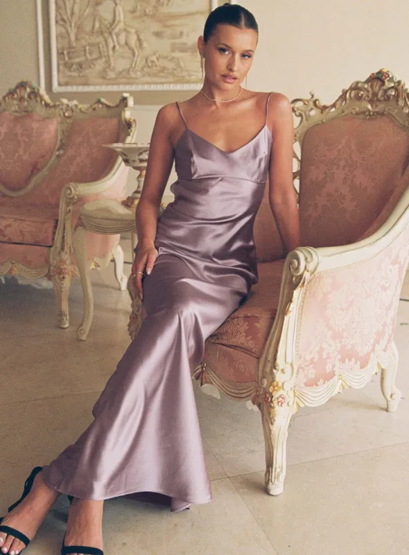 Long Nights Maxi Dress Purple made by Princess Polly