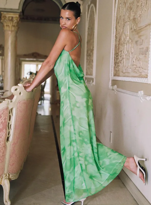 Pantano Maxi Dress Green sold by Princess Polly