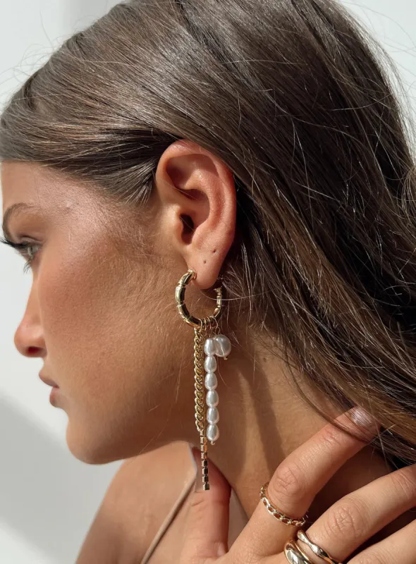 Lorentz Earrings Gold sold by Princess Polly
