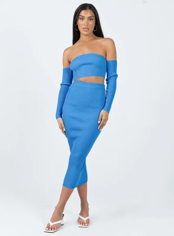 Elka Set Blue sold by Princess Polly